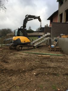 Bogaarden betonnen prefab trap niveauverschil oplossen