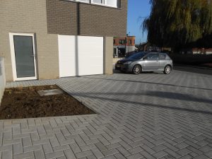 omgevingsaanleg beton straatstenen